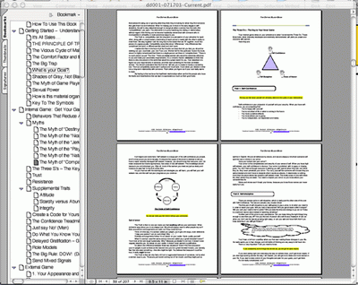 The Dating Black Book - screenshot, learn how to seduce women