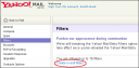 New Yahoo Mail Beta Filters Link